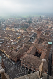 Ausblick auf Cremona vom Torrazzo