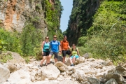 Wir in der Gjipe Schlucht
