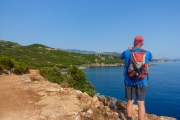 Blick auf Bucht mit Guma und Beach und Aquarium