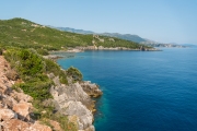 Blick auf Bucht mit Guma und Beach und Aquarium