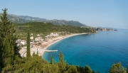 Blick auf Livadhi Beach