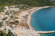 Blick auf Livadhi Beach