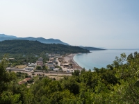 Blick auf Livadhi Beach