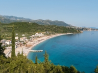 Blick auf Livadhi Beach