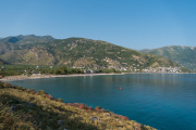 Blick auf Queparo Beach