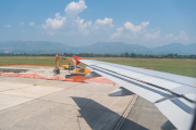 Auch am Flughafen wird gebaut