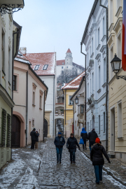 Blick auf die Burg Bratislava