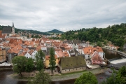 Blick von der Schlossmauer auf die Altstadt